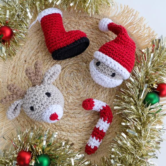 DIY Christmas Ornaments Crochet Kit - Hoooked