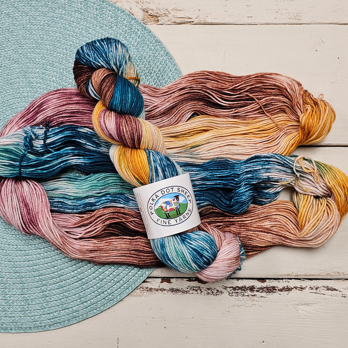 TDC Colorway Hand Dyed Yarn - Polka Dot Sheep