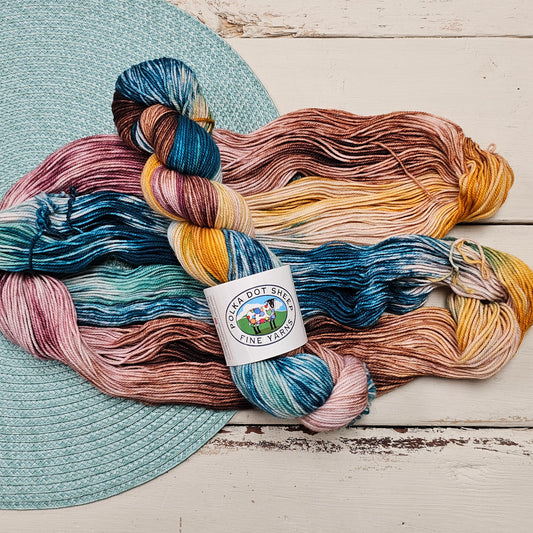 TDC Colorway Hand Dyed Yarn - Polka Dot Sheep