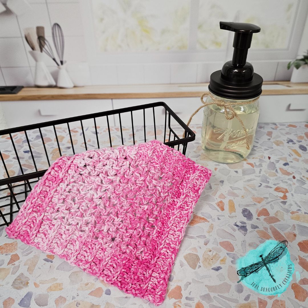 Scrub-a-Dub Bubbly Scrubby Dishcloth - Knit & Crochet Pattern
