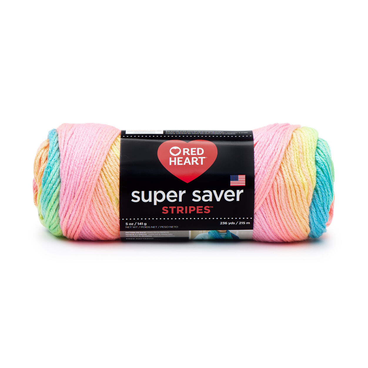 Red Heart Super Saver Retro Stripe